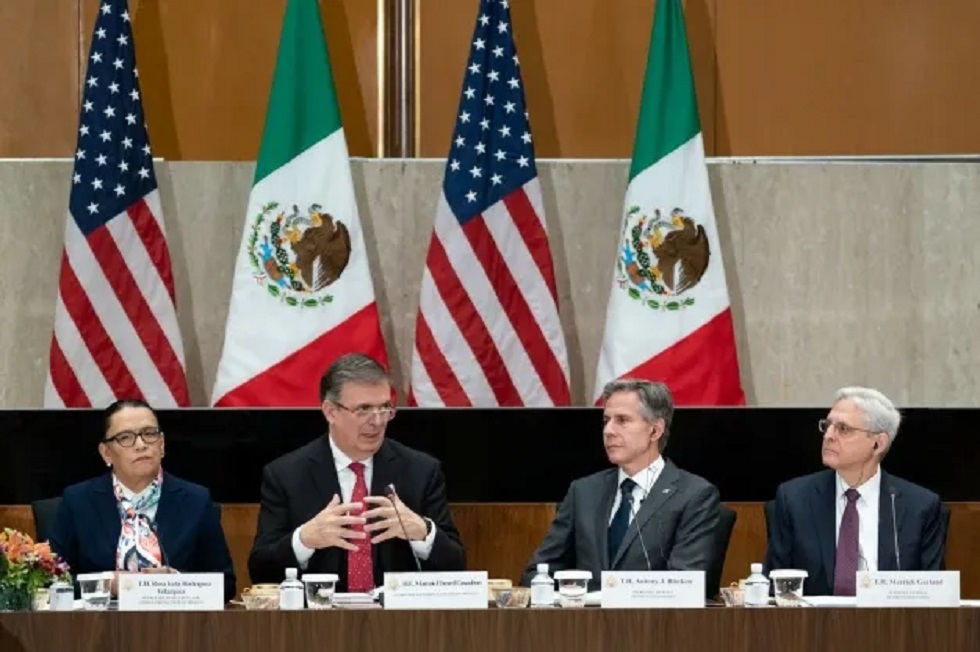 Tráfico de fentanilo y armas son los temas en el Diálogo de Seguridad de Alto Nivel entre México y EU