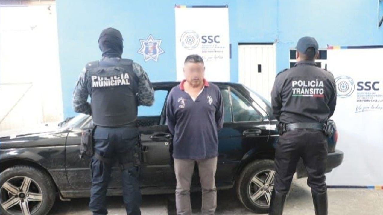 Detienen en San Pedro Cholula a presunto ladrón de automóviles 