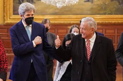 Dan a conocer que tras reunión de AMLO y John Kerry que México llevará a la COP27 el Plan Sonora