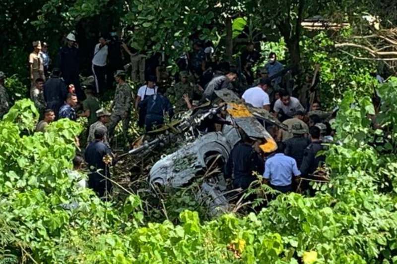 cae helicoptero de la marina en tabasco