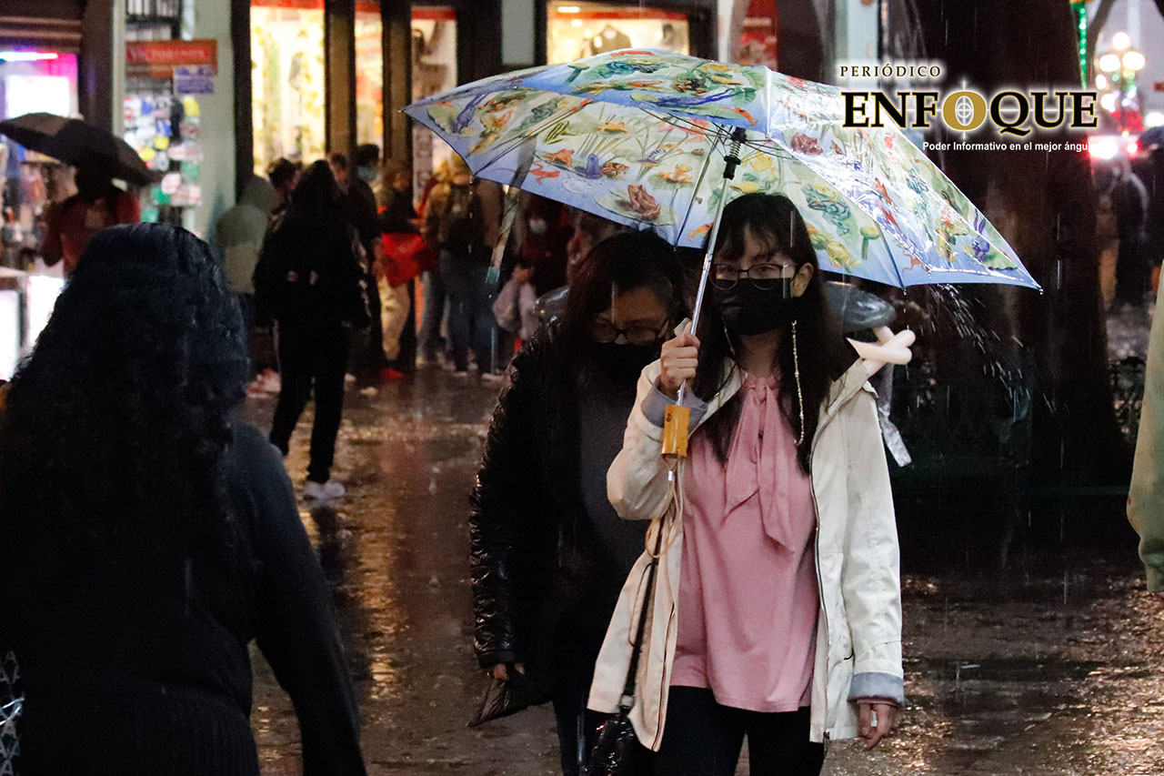 Se esperan para hoy lluvias fuertes en Puebla y Veracruz, además entrará nuevo frente frío