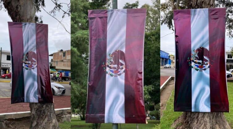 "Quería quedar bien": Despiden a funcionario que cambió los colores de la bandera por los de Morena