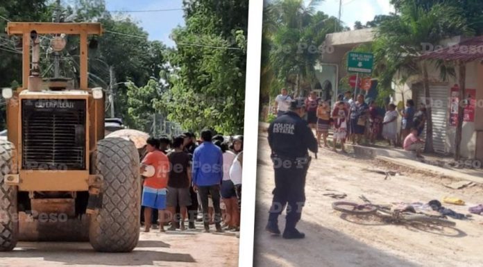 Niño yucateco muere aplastado por una aplanadora