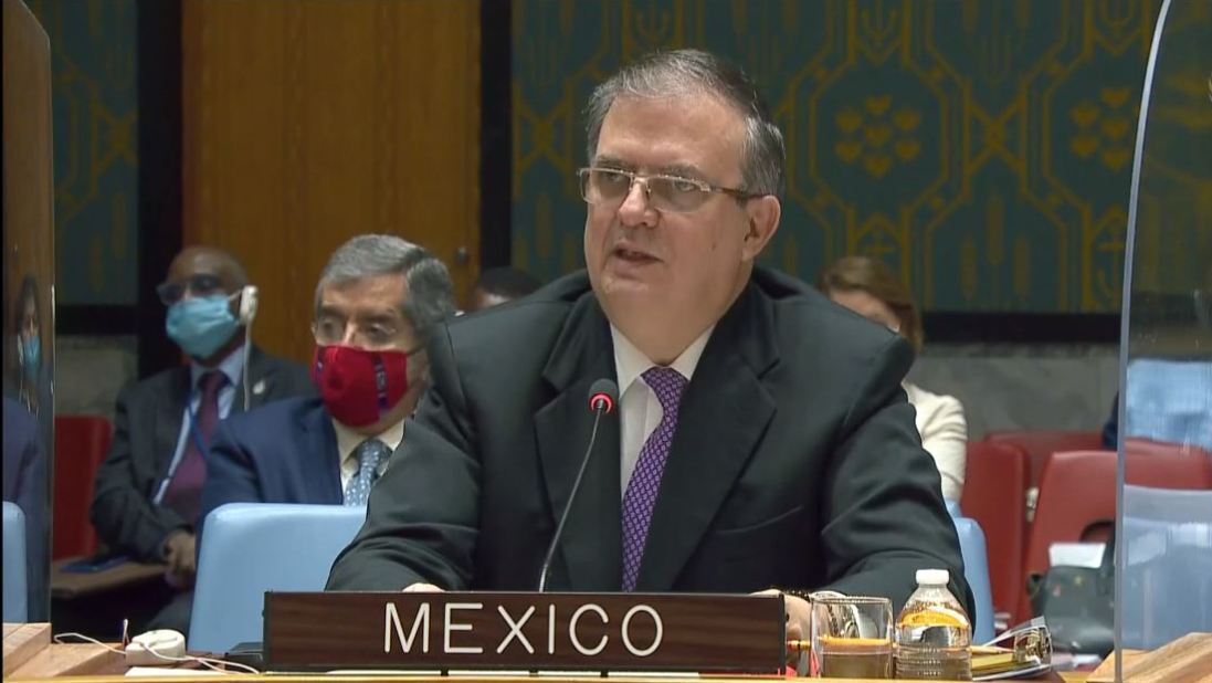 Presenta Marcelo Ebrard ante la ONU plan de pacificación Rusia-Ucrania de AMLO