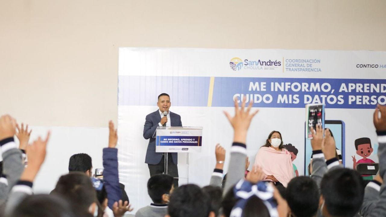 El Ayuntamiento de San Andrés Cholula busca fomentar la cultura de protección de datos personales en infantes