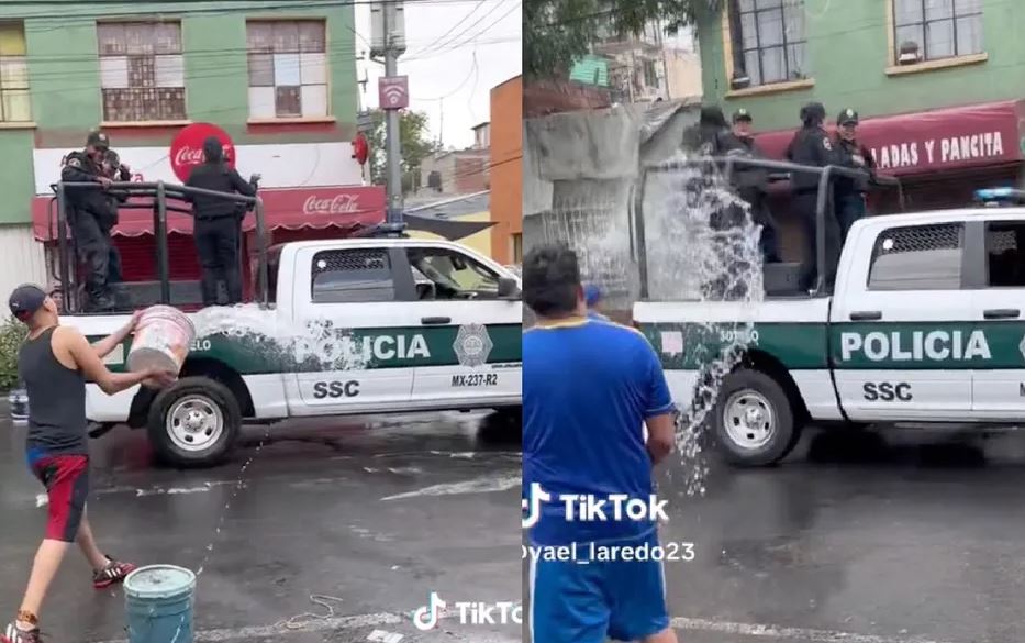 "Existen multas": Mojan a policías por "Sábado de Gloria"  y desatan criticas entre usuarios de redes (Vídeo)