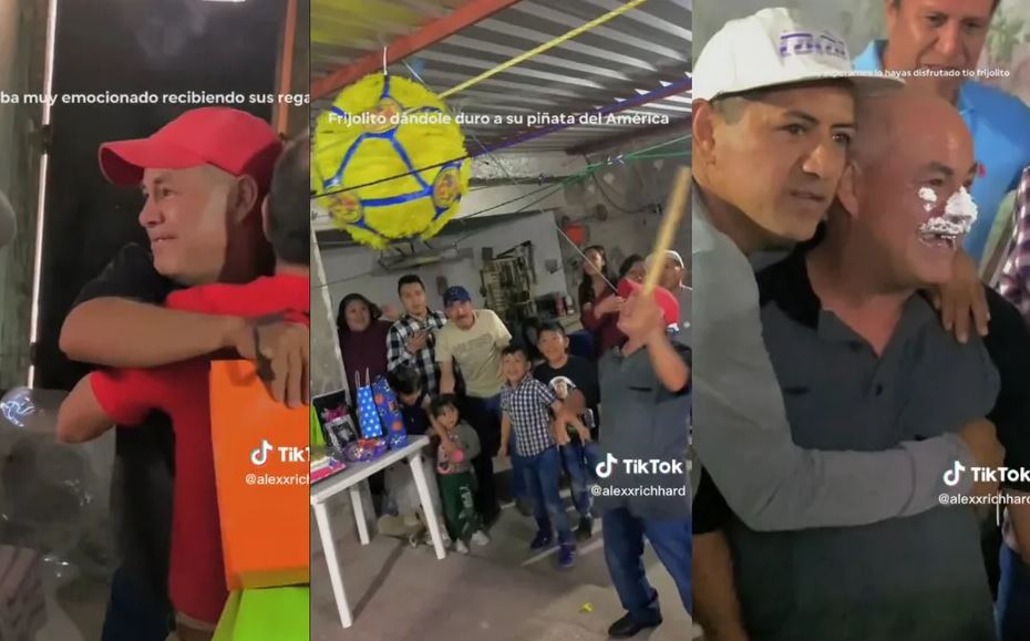 "Es la primera vez que me festejan": Hombre recibe fiesta sorpresa; reacción se hace viral (Vídeo)