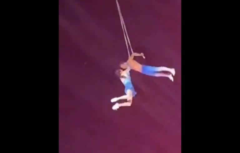 Trapecista pierde la vida al caer de las alturas en medio de show de acrobacias (Vídeo)