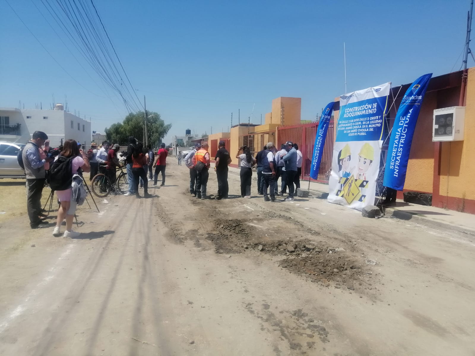 Con inversión millonaria hoy inicia pavimentación de calles de cabecera municipal de San Andrés Cholula 