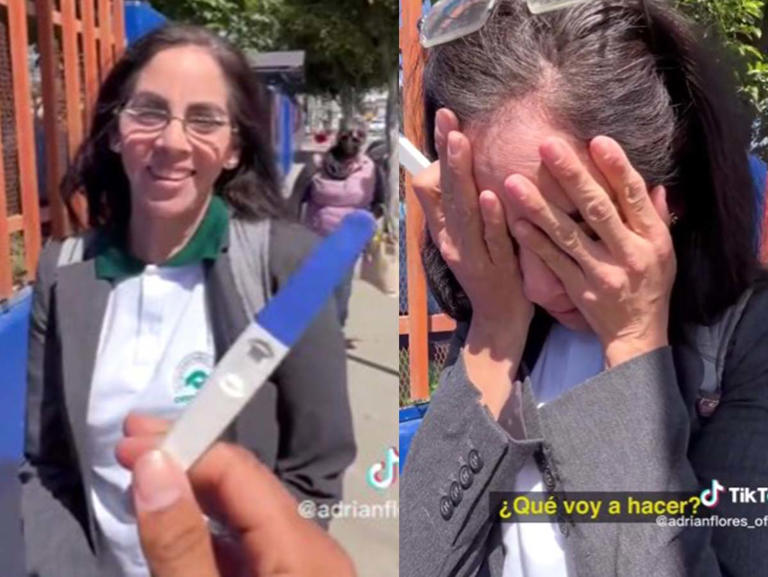 "Ahorita no tenemos dinero": Maestra de Conalep se entera que está embarazada tras participar en reto (Vídeo)