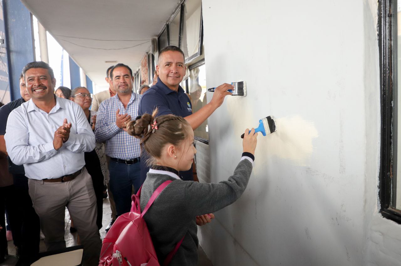 Invertirá SACH 5 mdp en rehabilitación de escuela primaria “24 de Febrero” en Tlaxcalancingo 