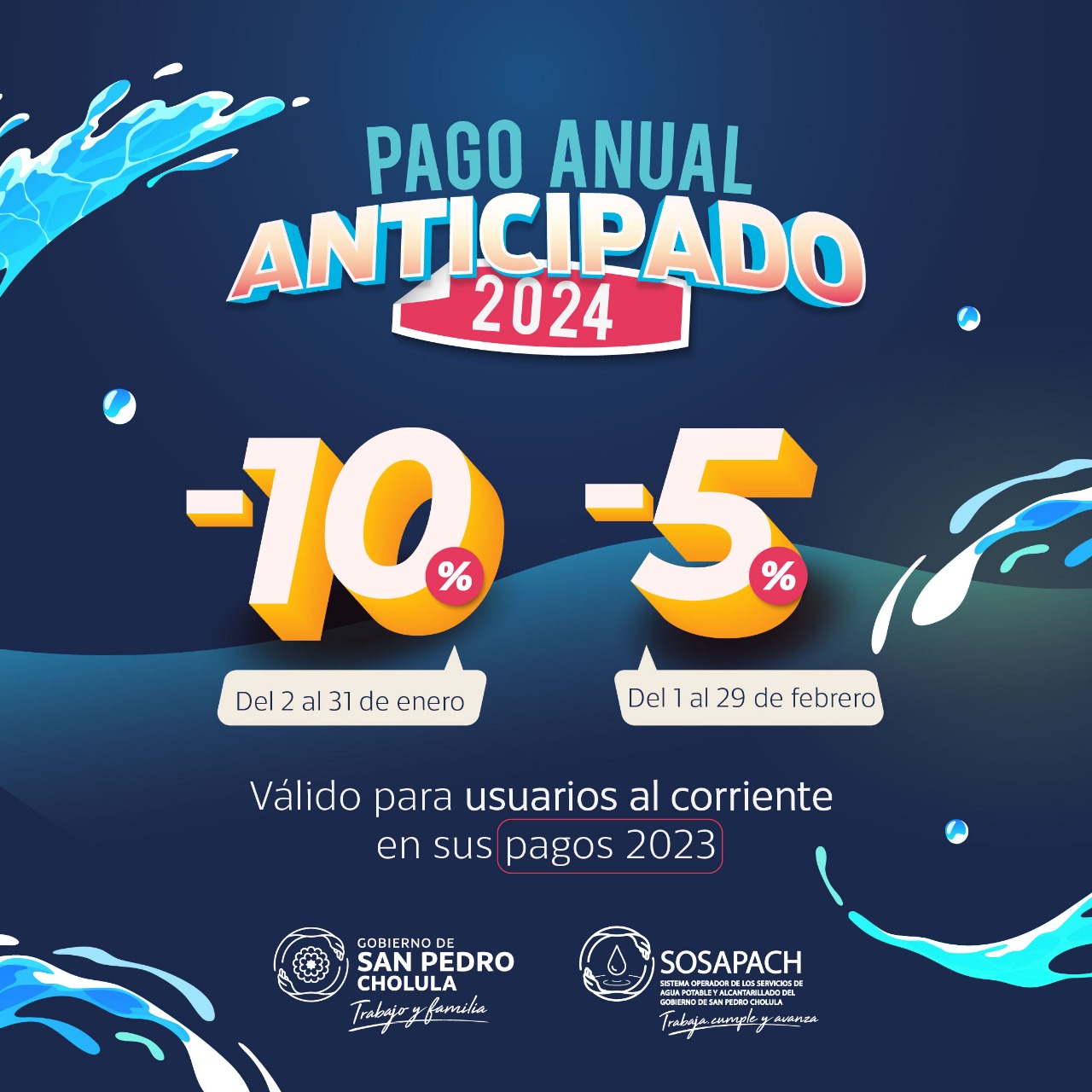 SOSAPACH anuncia descuentos por pago anual anticipado para 2024