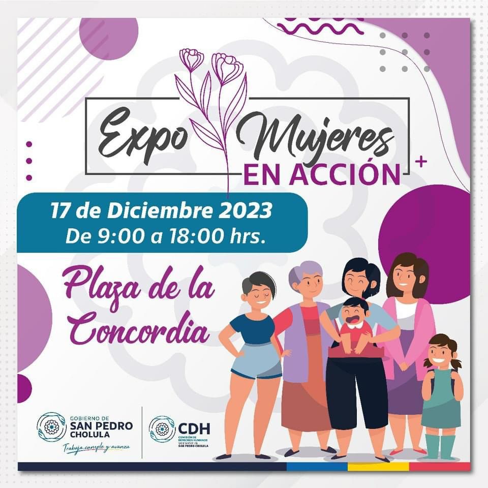 “Expo Mujeres en Acción” apoyará a las cholultecas en 2024