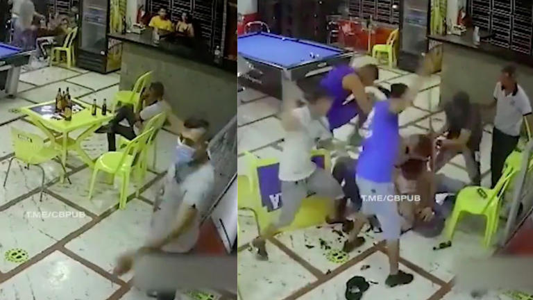 Jóvenes frustran robo y golpean a ladrón hasta cansarse dentro de un billar (Vídeo)