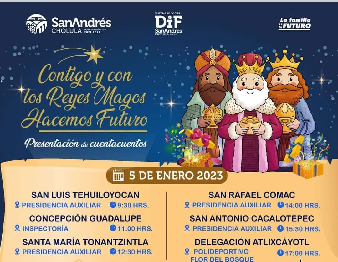 “Contigo y con los Reyes Magos Hacemos Futuro” hará la alegría de los pequeños sanandreseños este 5 y 6 de enero