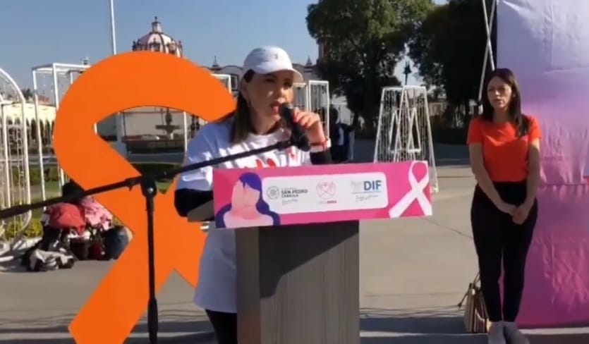 San Pedro Cholula conmemora Día Naranja y dice no a la violencia contra las mujeres
