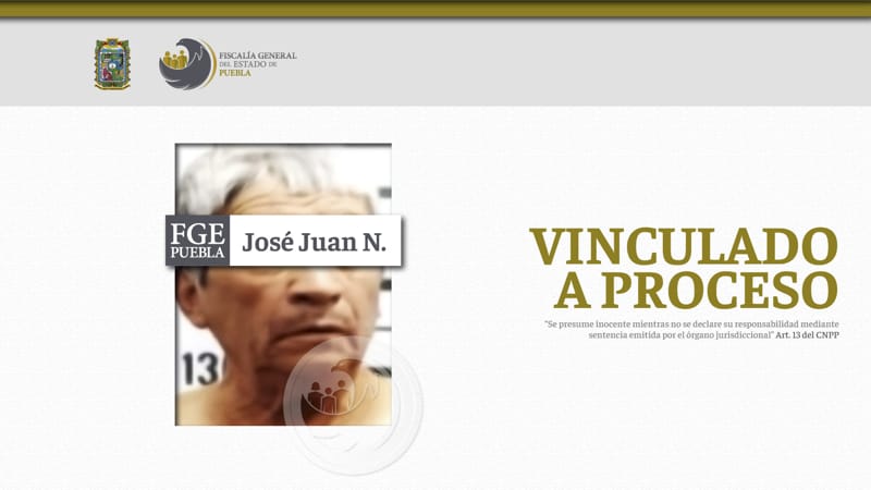 José Juan N. es enviado a  prisión por el asesinato de un hombre en Chalchicomula de Sesma