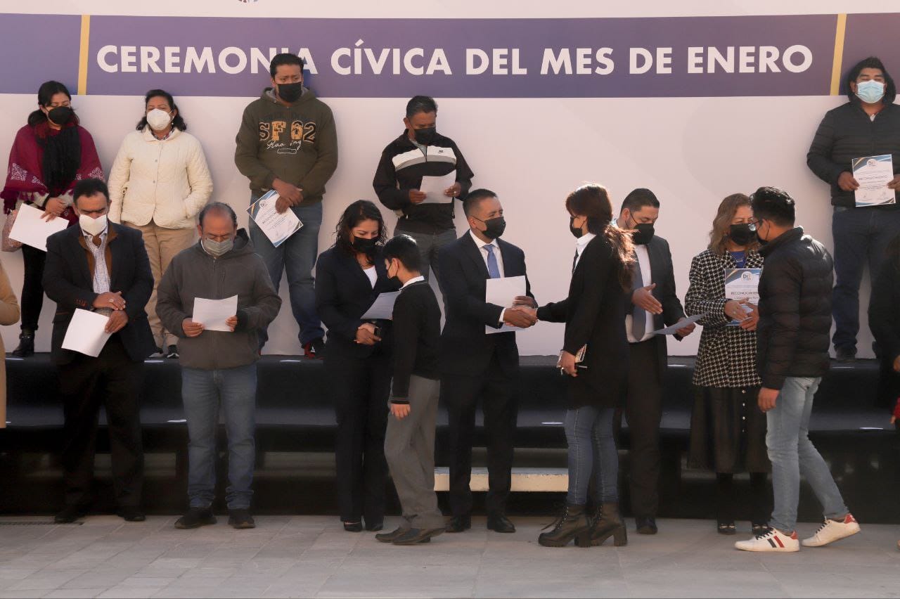 Encabezó Mundo Tlatehui primera Ceremonia Cívica de 2023
