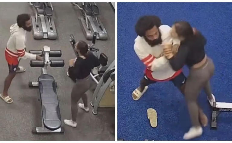 Mujer forcejea y evita abuso sexual por parte de un acosador en gimnasio (Vídeo)