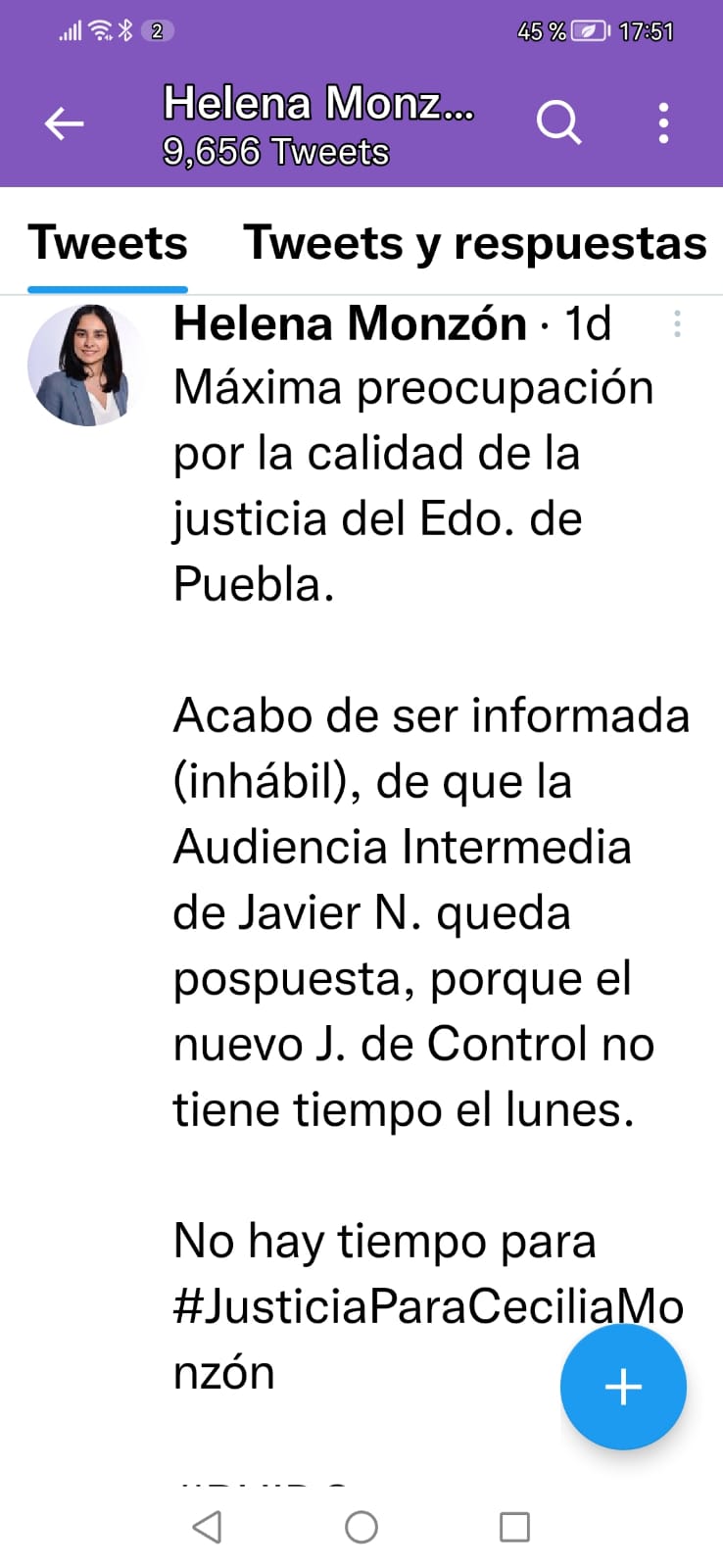 Suspenden Audiencia Intermedia de Javier “N” feminicida de Cecilia Monzón