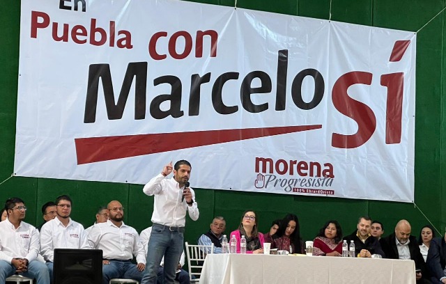 Morenistas instalan en Puebla comités de apoyos a Marcelo Ebrard 