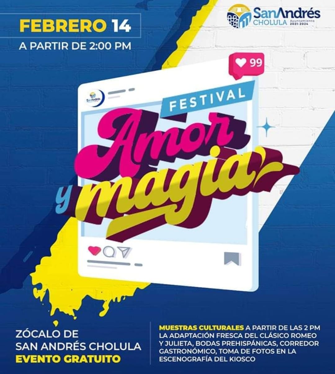 “Techy y Su Aroma” en el Festival Amor y Magia que prepara San Andrés Cholula este 13 y 14 de febrero