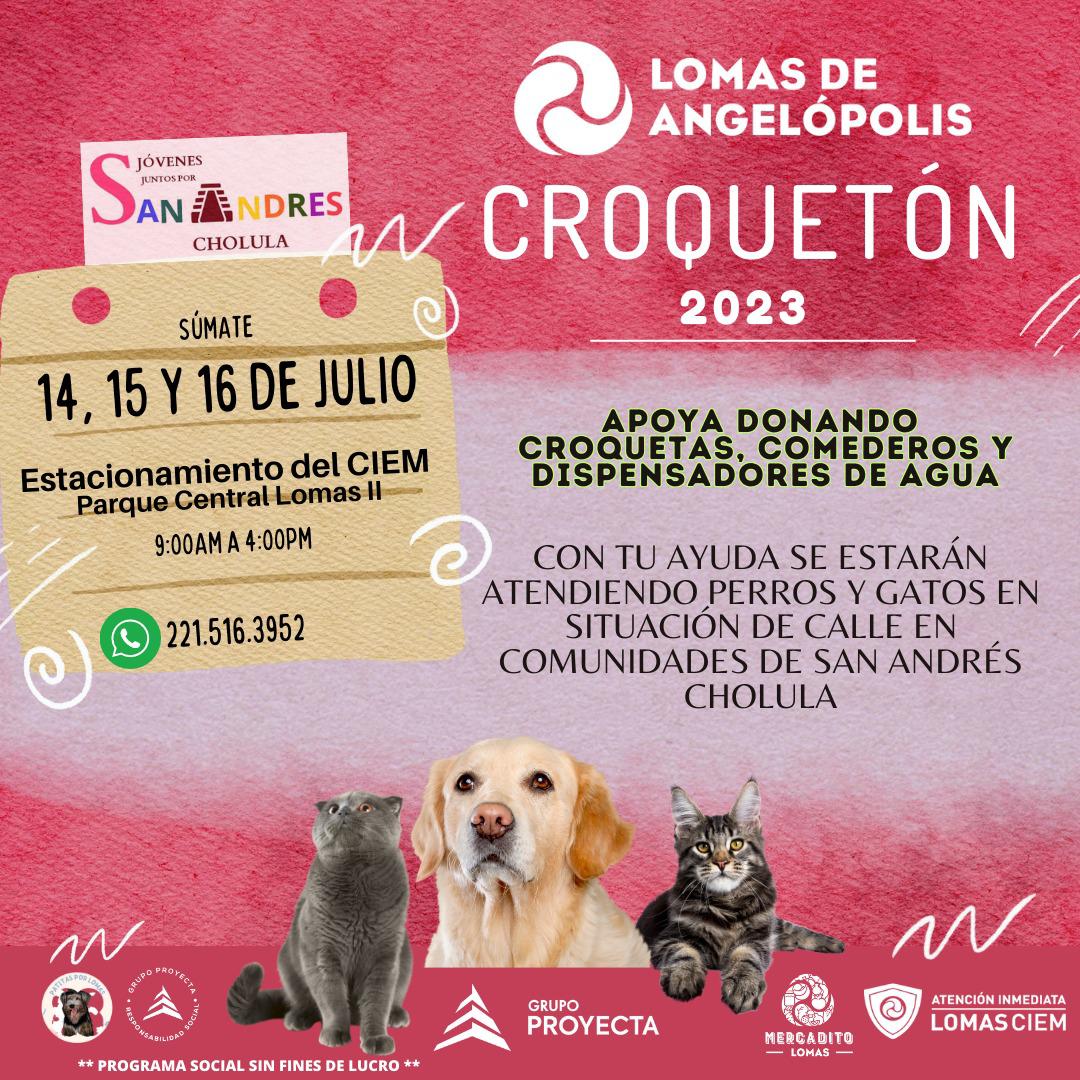 Organiza Fundación Juntos por San Andrés y Lomas de Angelópolis primer “Croquetón” 