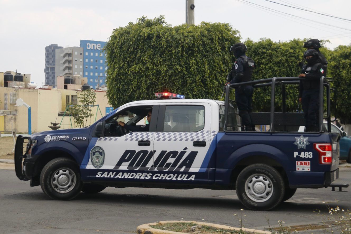 Implementa policía de San Andrés Cholula operativo fraccionamiento seguro