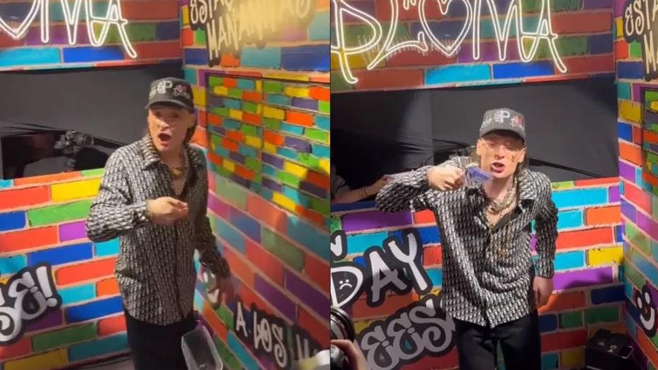 Así fue el impresionante pastel de Peso Pluma con el que celebró su cumpleaños a lo grande (Vídeo)