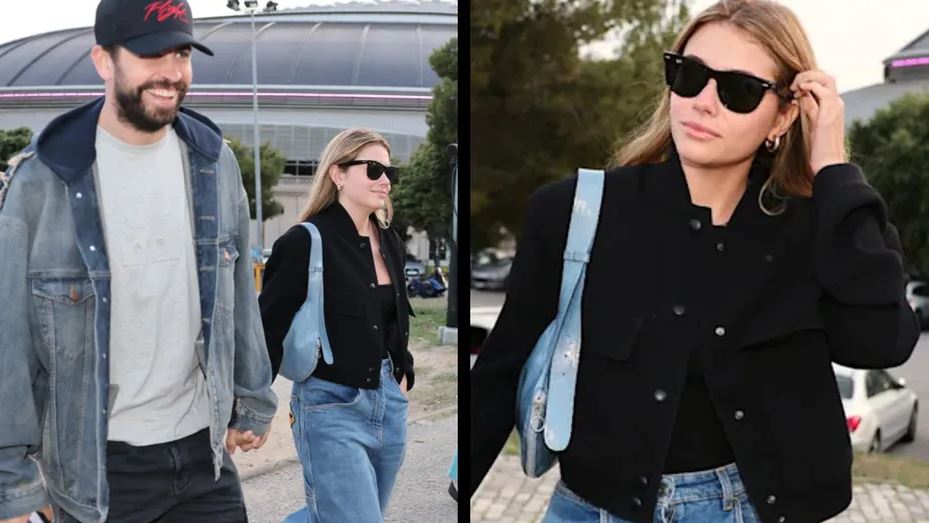 Clara Chía causa sensación al pasear con Piqué luciendo unos costosos jeans en Barcelona