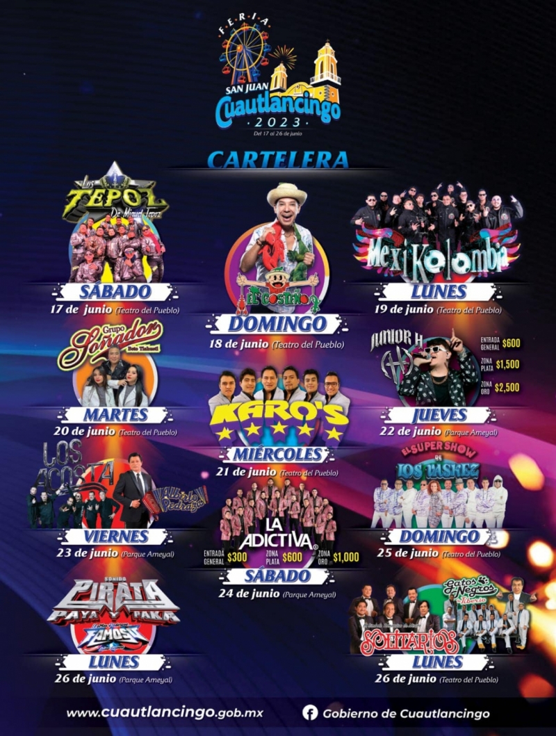 “Feria Patronal San Juan Cuautlancingo 2023” aviva su tradición 