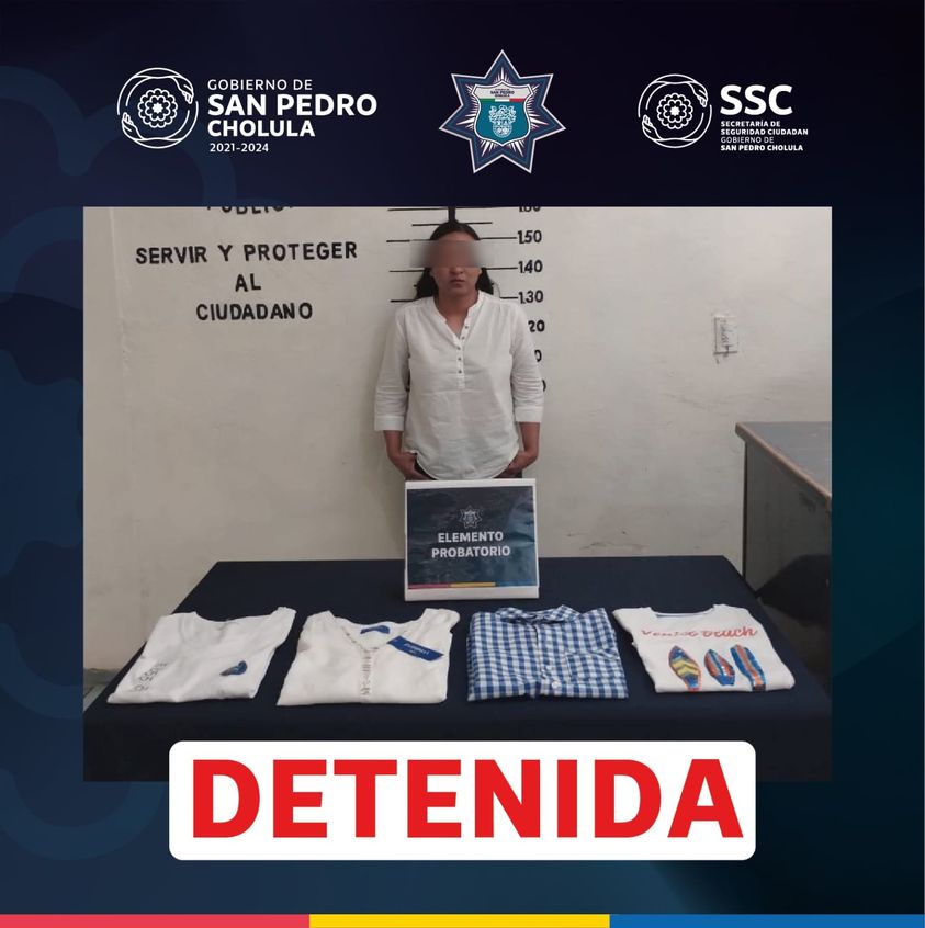 SSC detiene a presunta roba tienda de Plaza San Diego 
