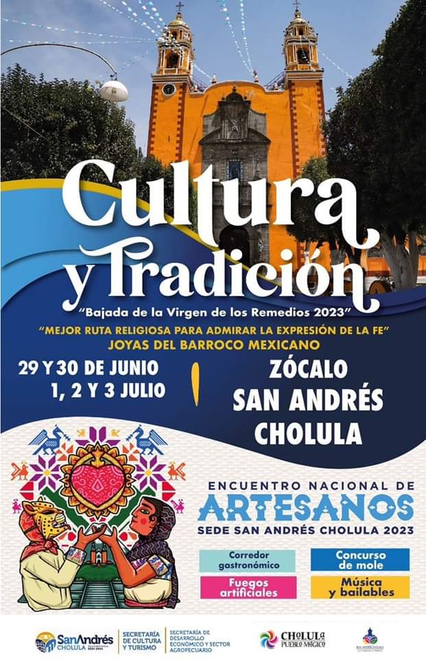 Todo listo para la Feria Cultura y Tradición de San Andrés Cholula 2023