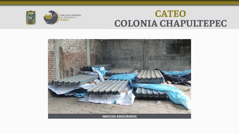 Fiscalía de Puebla recuperó mercancía Robada en la colonia Chapultepec