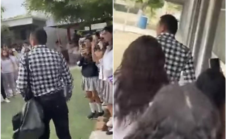 Alumnos del Colegio de Bachilleres expulsan a maestro tras acusarlo de acosador (Vídeo)