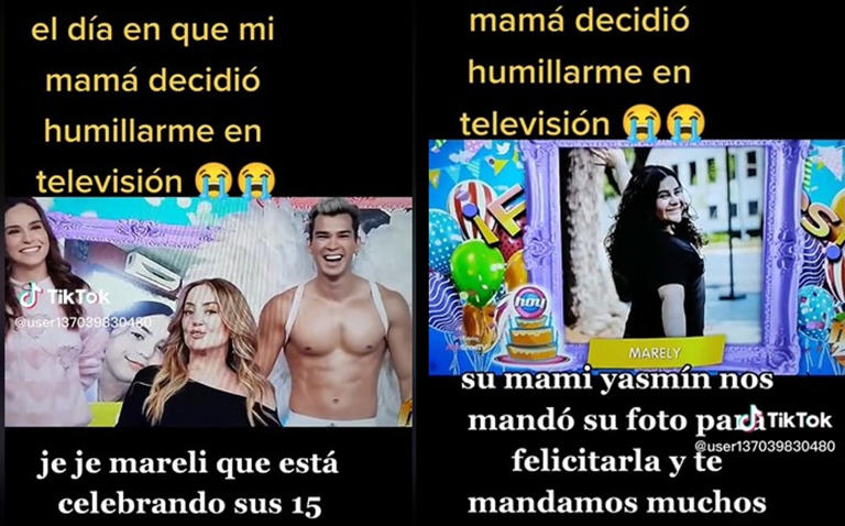 Joven asegura que su madre la humilló al felicitarla en TV; usuarios dicen que fue un buen gesto (Vídeo)