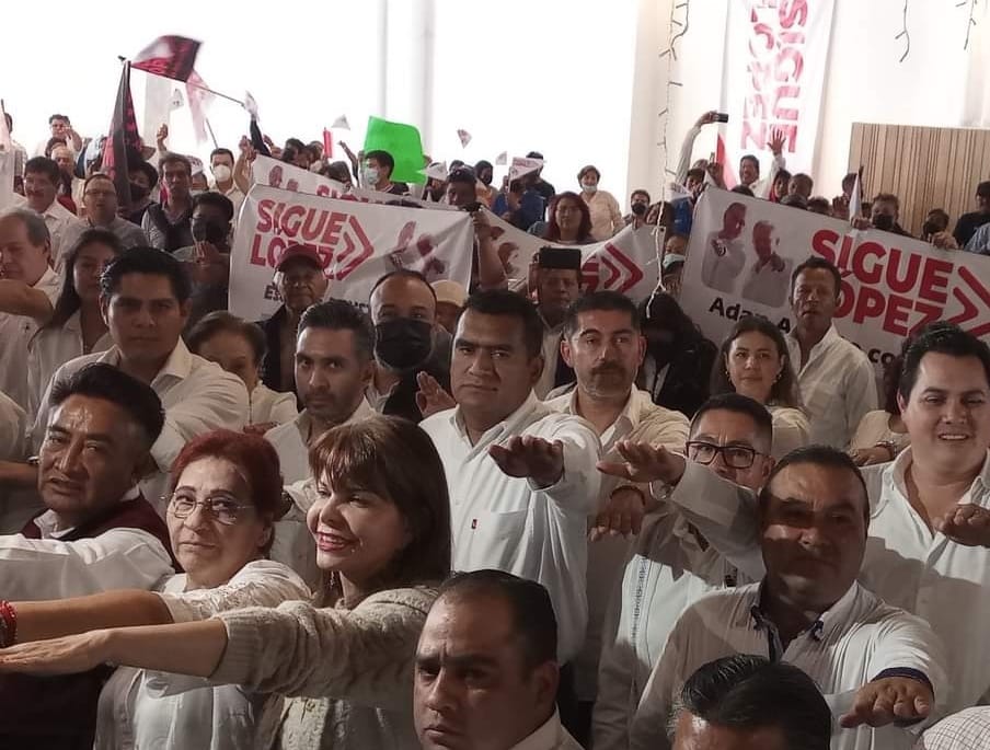 Toman protesta en San Andrés Cholula 26 coordinadores Distritales del movimiento “Sigue López”