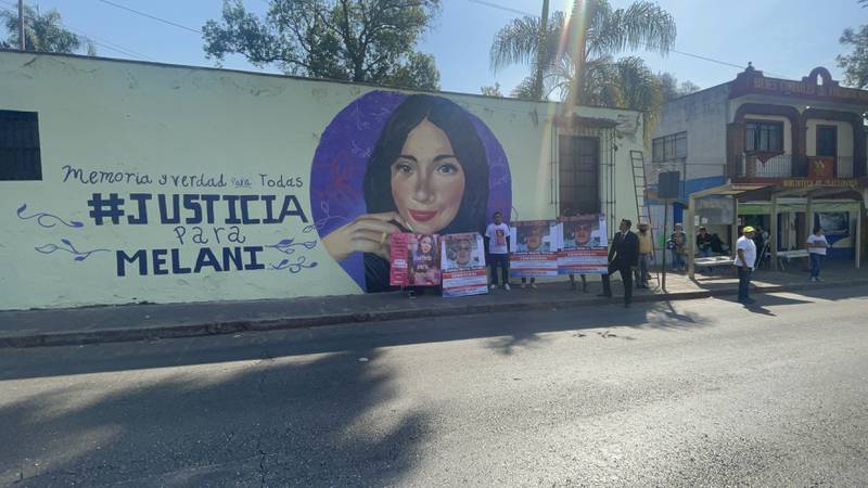 Justicia para Melani Fernanda: hacen mural de la joven en Cuernavaca
