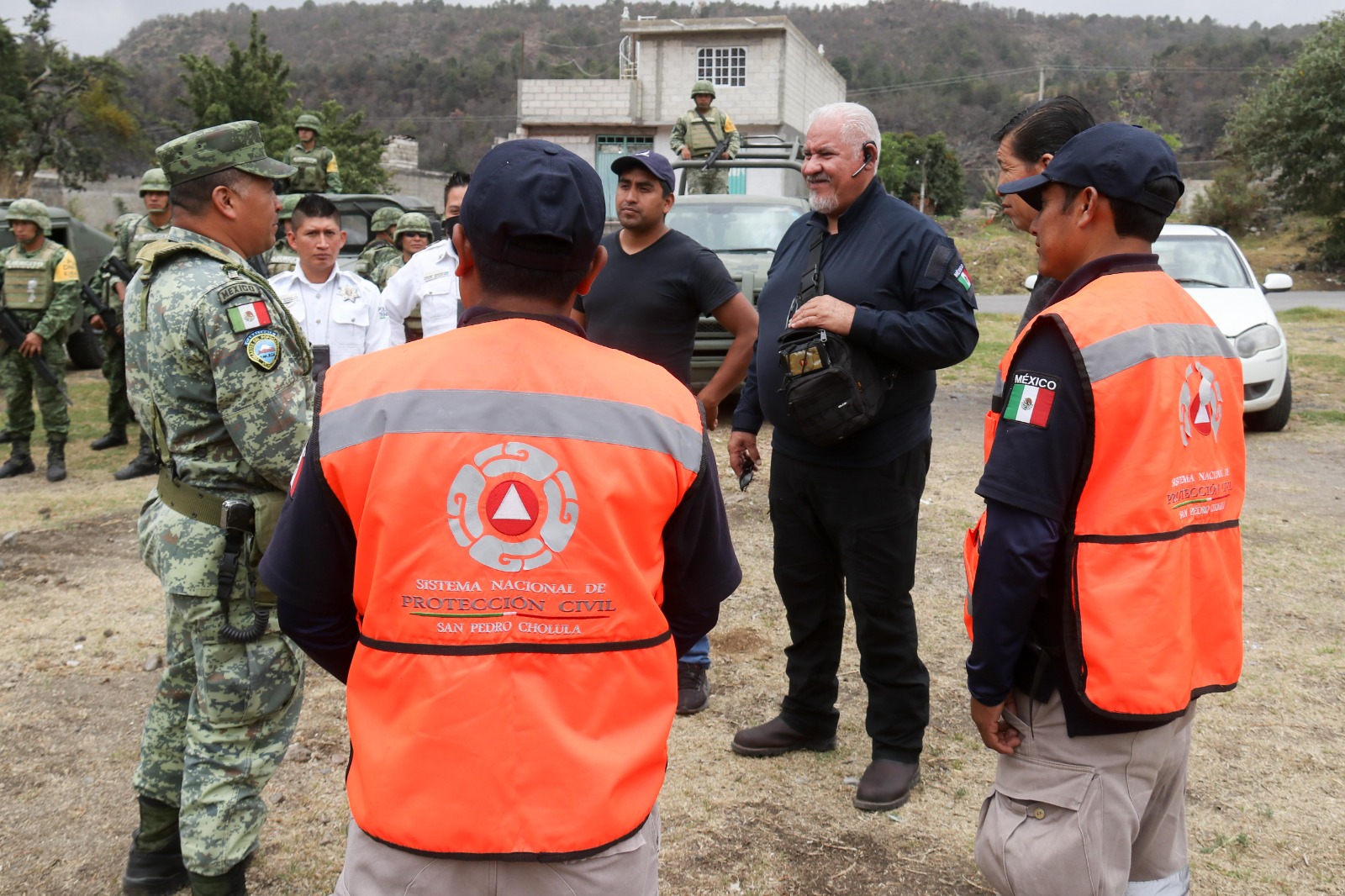 Sedena y San Pedro Cholula supervisan rutas de evacuación del Popocatépetl