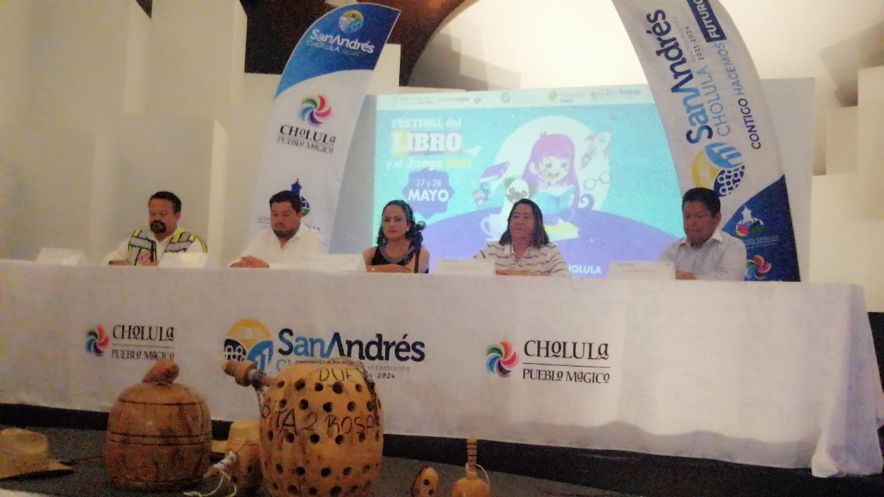 Anuncian “Festival del Libro y el Juego 2023” en San Andrés Cholula