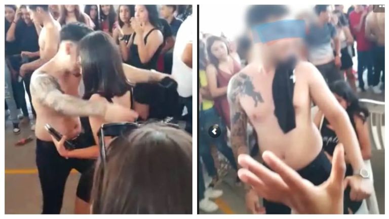 "Sin pena alguna": Alumnas de secundaria celebran con strippers el día del estudiante (Vídeo)