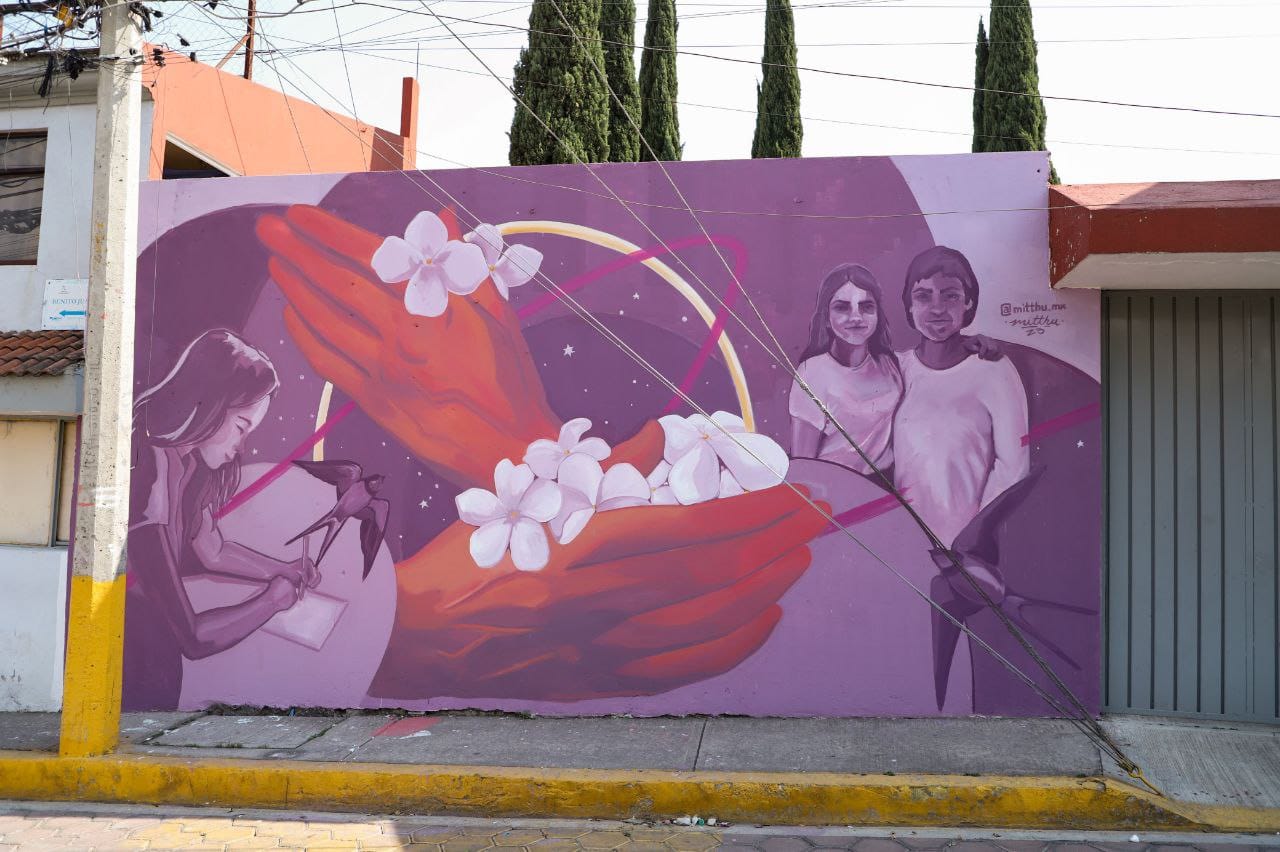 Inaugura Mundo Tlatehui cuarto mural para generar identidad y seguridad en las mujeres sanandreseñas