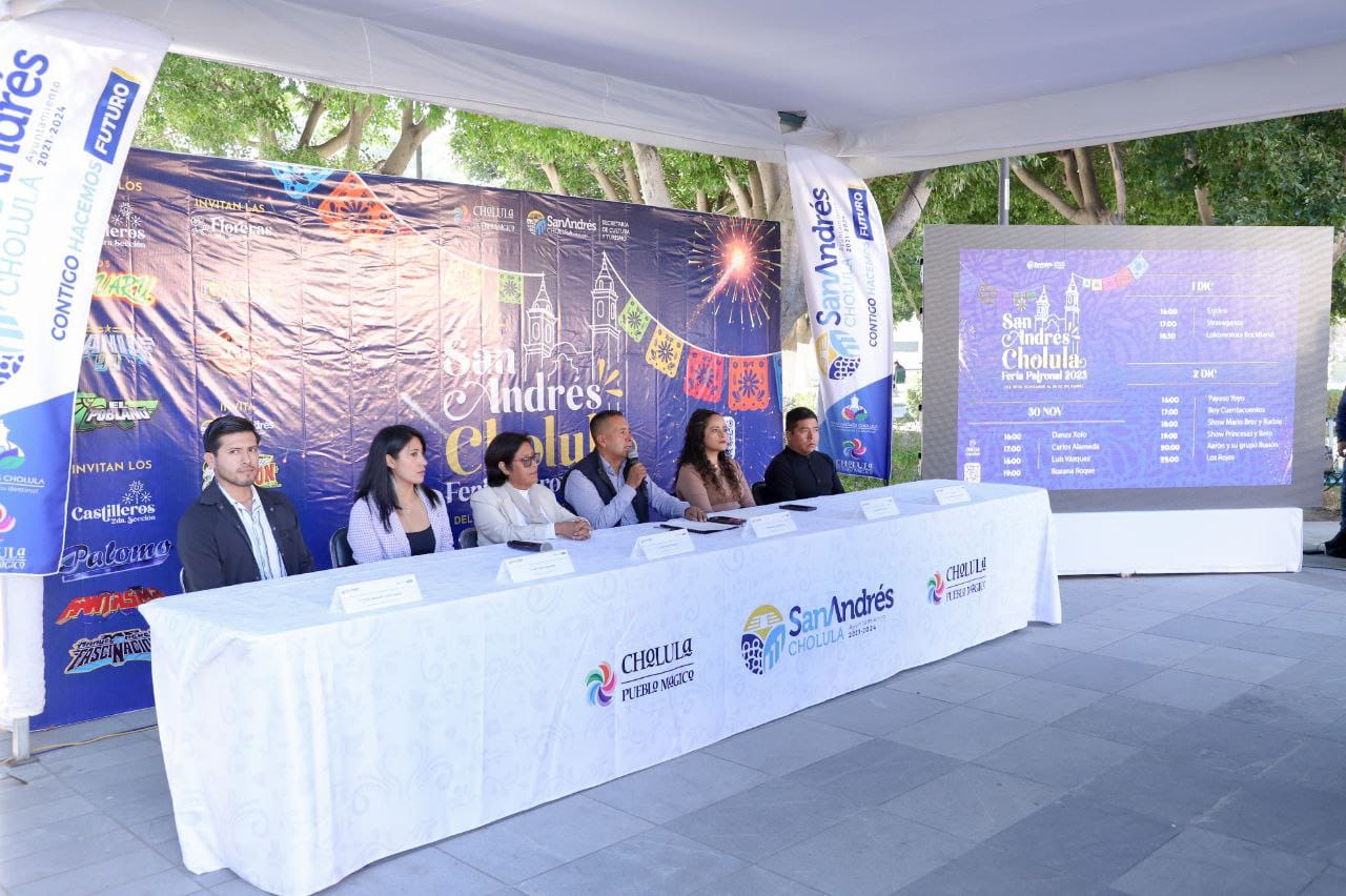 Presenta Mundo Tlatehui actividades de la Feria Patronal San Andrés Cholula 2023