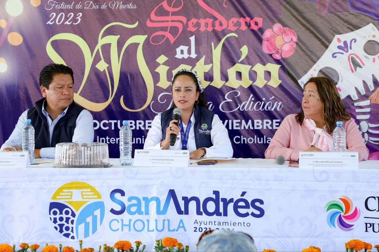 Presenta Ayuntamiento de San Andrés Cholula la tercera edición "Sendero al Mictlán"