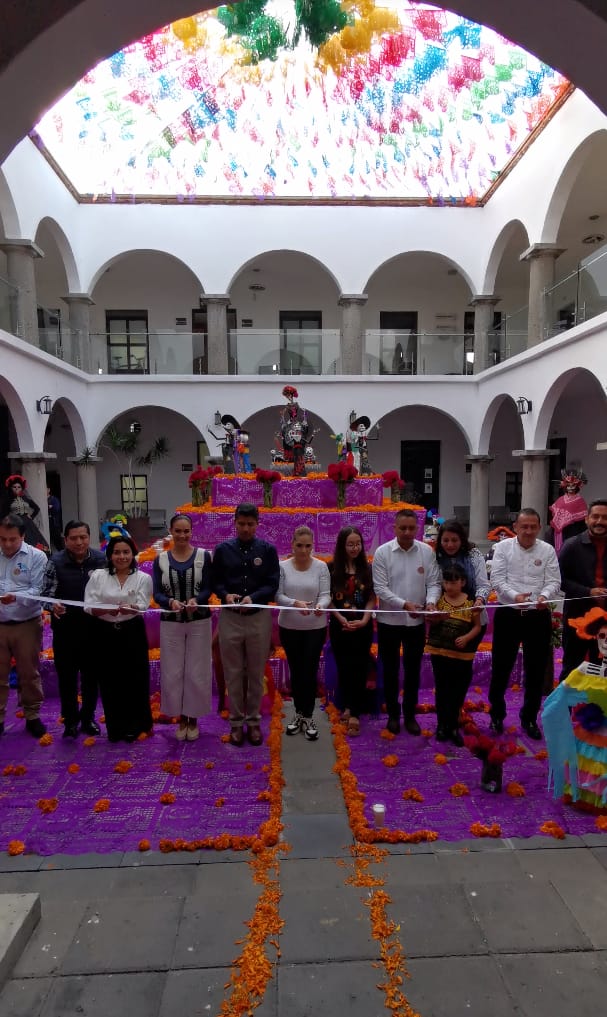 Participa San Pedro Cholula en el Corredor Metropolitano de Ofrendas