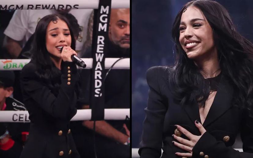 Danna Paola podría ser multada por cantar en el tono incorrecto el Himno Nacional Mexicano