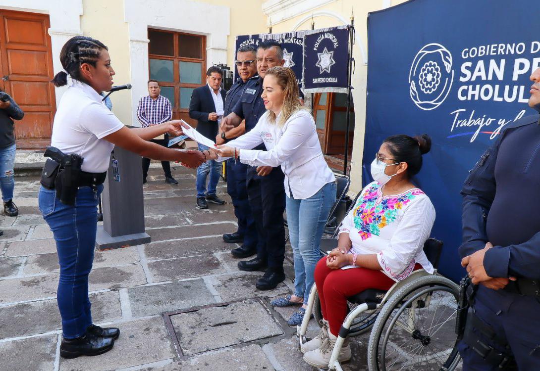 San Pedro Cholula, primer municipio de Puebla en capacitar a policías en lengua de señas mexicana