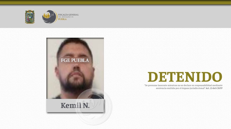 Kemil N. es enviado a prisión por posesión de sustancias prohibidas y un arma en Texmelucan