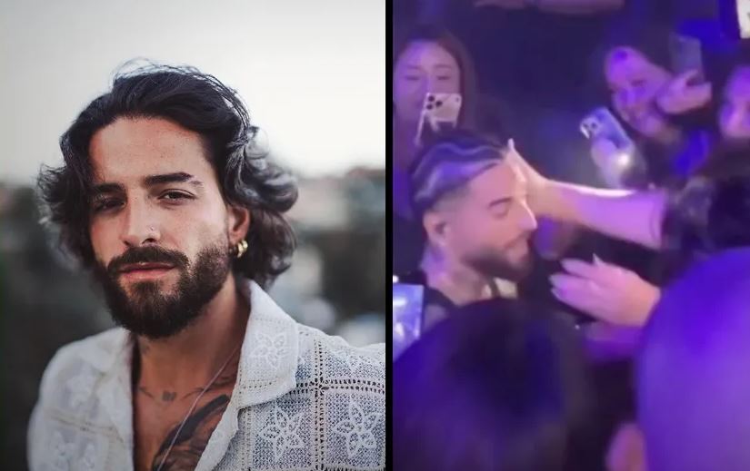 Maluma vive incómodo momento cuando una fan intentó besarlo por la fuerza (Vídeo)