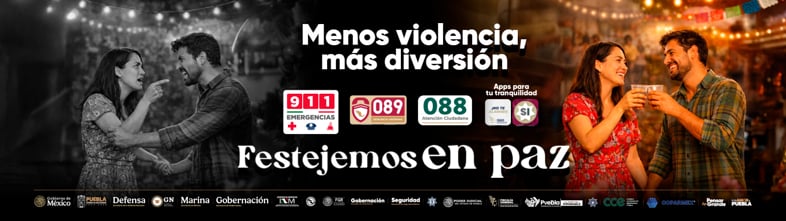 Puebla segura, festejemos en paz